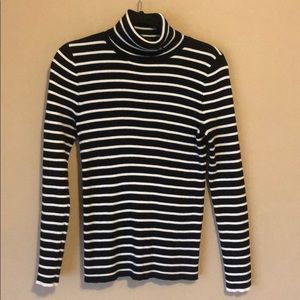 COPY - Black/White Striped Ralph Lauren Turtle Ne…